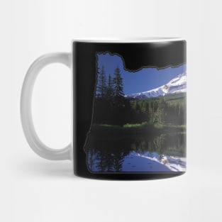 Oregon State Outline (Mount Hood) Mug